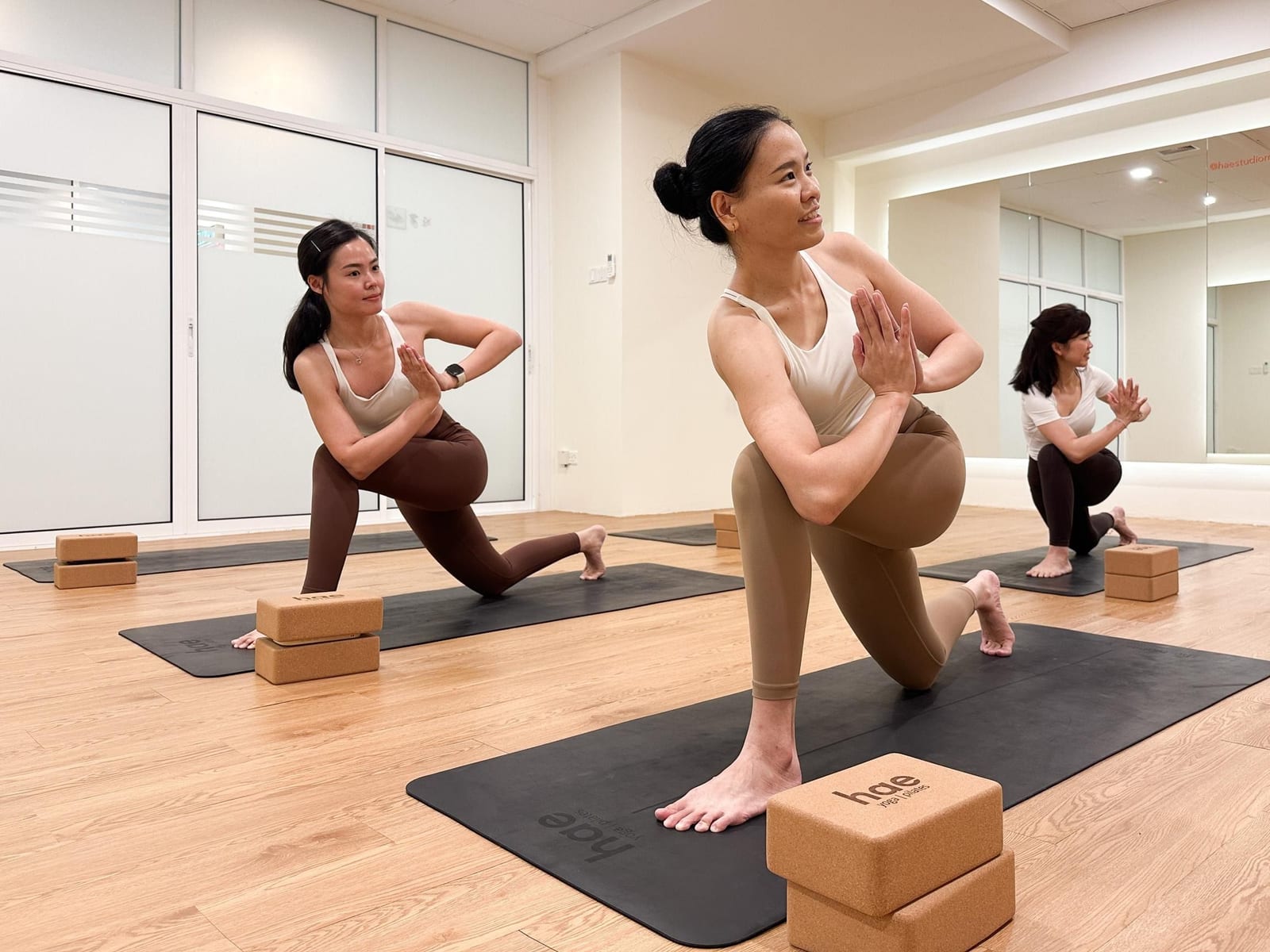 A mat yoga class at Hae Studio in Taman Wahyu