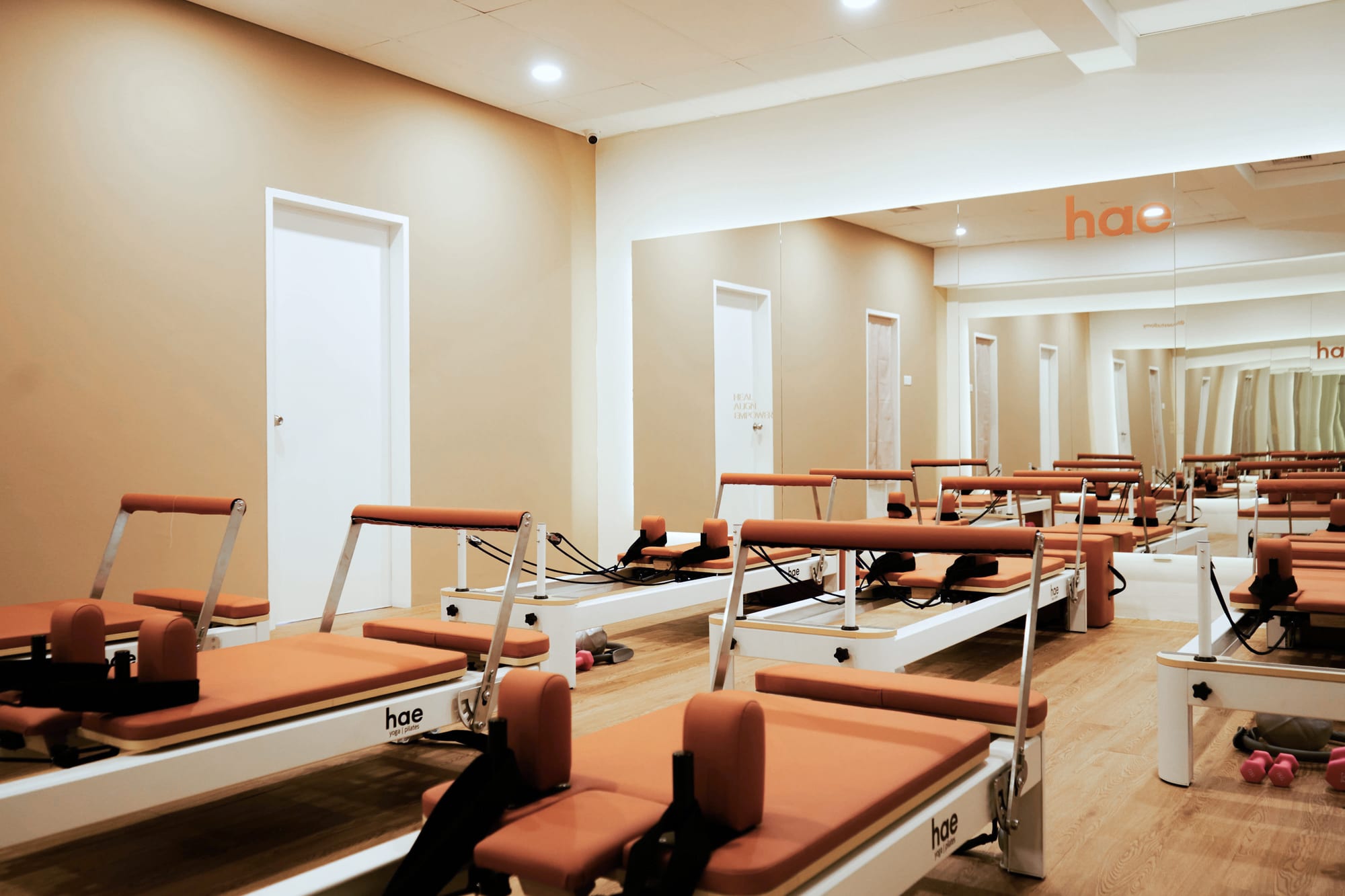 The reformer studio at Hae Studio